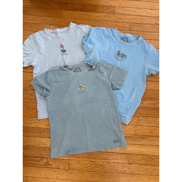 Lot of 3 Life is Good Women’s Graphic T-Shirts Size Small Positive Outdoors - Picture 1 of 4